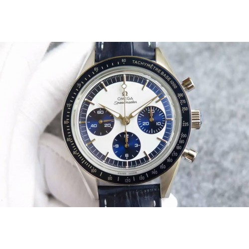 Omega Speedmaster SS/LE Blue Dial A7750