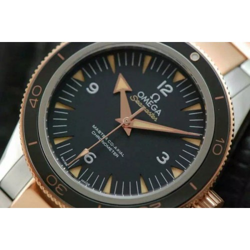 Omega Seamaster 300 Master Co-Axial Liquidmetal V6F Best Edition RG Bezel on SS/RG Bracelet A8400