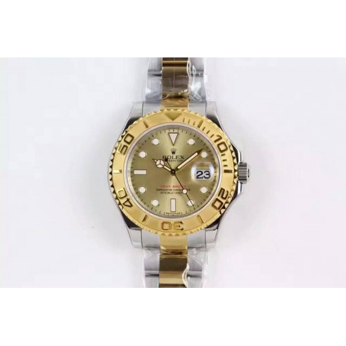 Rolex Yacht-Master 116622 JF Best Edition SS/YG Gold Dial on Bracelet A2836