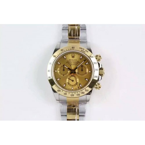 Rolex Daytona 116523 Gold Dial JF YG/SS A7750