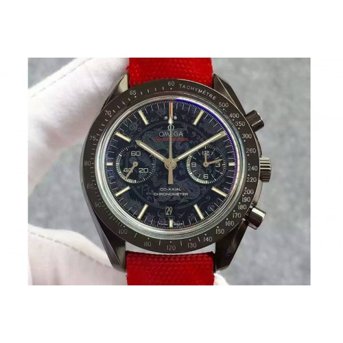 Omega Speedmaster Moonwatch Co-Axial Chronograph JH Black Textured Dial A9300