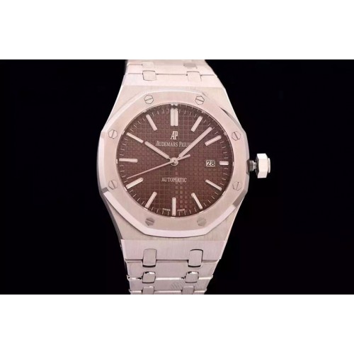 Audemars Piguet Royal Oak 41mm 15400 V6F 1:1 Best Edition Brown Dial on SS Bracelet A3120