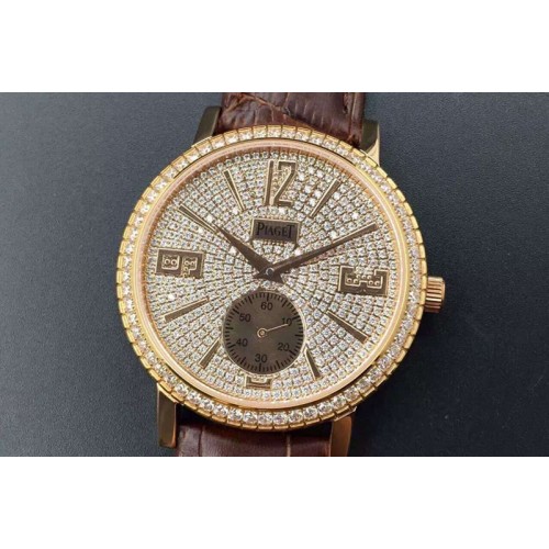 Piaget 41mm RG/LE Full Diamond A2824