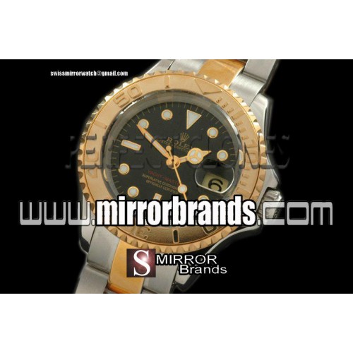 Luxury Rolex Yachtmaster TT Black Dial Swiss Eta 2671-2