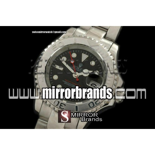 Luxury Rolex Yachtmaster  SS Black Dial Swiss Eta 2671-2