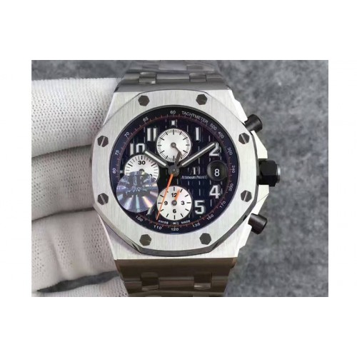 Audemars Piguet Royal Oak Offshore 2014 "Navy" JF 1:1 Best Edition Blue Theme on SS Bracelet A3126