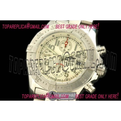Breitling 2010 Avenger Chrono SS/SS White A-7750