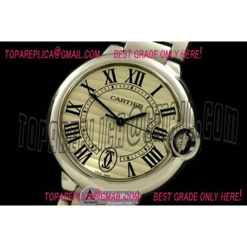 Cartier Ballon De Cartier Mid SS/SS White Swiss Eta 2671