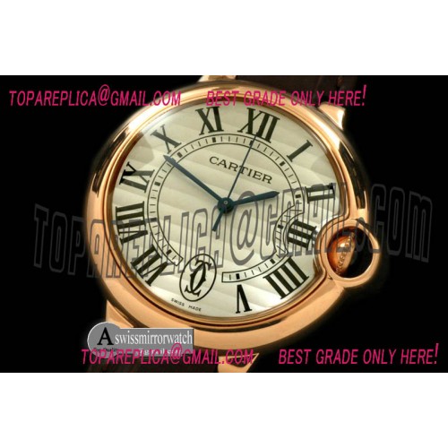 Ballon De Cartier Mid SS/SS White Swiss Eta 2671