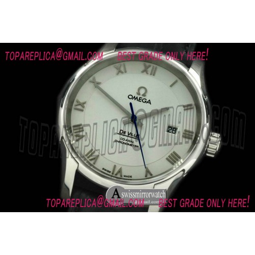 Omega Deville Co Axial Auto SS/LE White Asian 2824