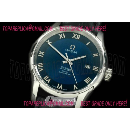 Omega Deville Co Axial Auto SS/LE Blue Asian 2824