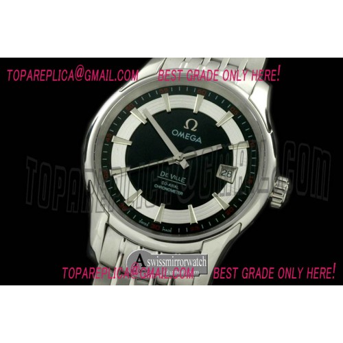 Omega Deville Co Axial Auto SS/SS Black Asian 2824