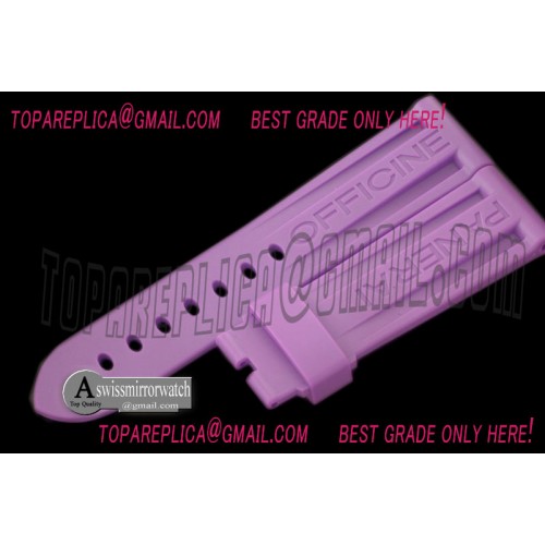 Panerai 24/22 Purple Rubber Strap for 44mm Pams