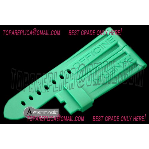 Panerai 24/22 Green Rubber Strap for 44mm Pams