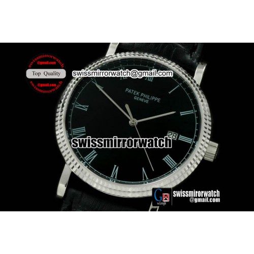 Patek Philippe Calastrava Automatic SS/LE Black Asian 2824