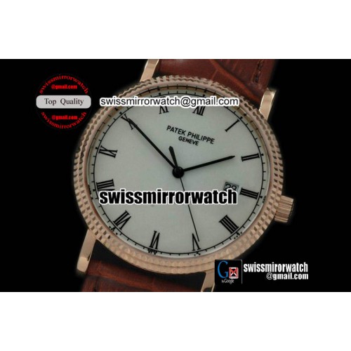 Patek Philippe Calastrava Automatic RG/LE White Asian 2824