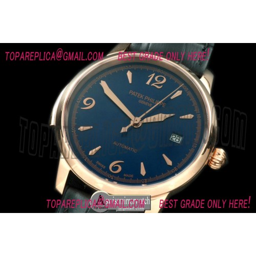 Patek Philippe Calastrava Automatic RG/LE Blue Num Asian 2824