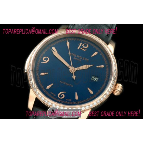 Patek Philippe Calastrava Automatic RG/LE Blue Num Asian 2824