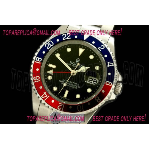Rolex GMT II 16710 SS Blue/Red Asian 2836/3186
