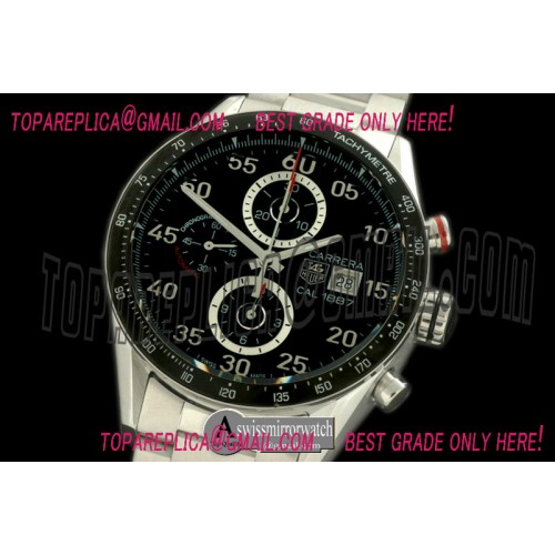 Tag Heuer Carrera 1887 Date Chrono SS/SS Black A-7750