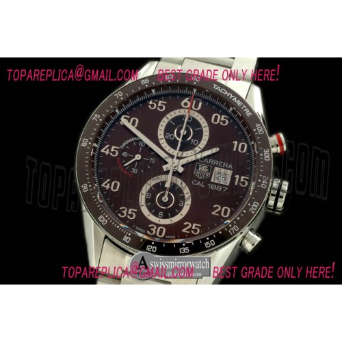 Tag Heuer Carrera 1887 Date Chrono SS/SS Brown A-7750