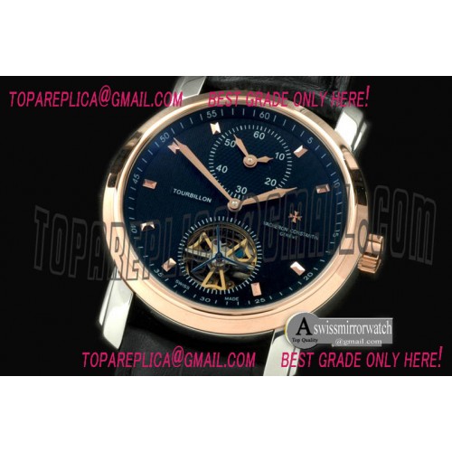 Vacheron Constantin Matle Tourbillon Duo Time SS/RG/LE Black
