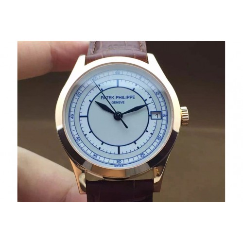Patek Philippe 5296 Calastrava RG/LE White A324 Patek Philippe 5296 Calastrava RG/LE White A324