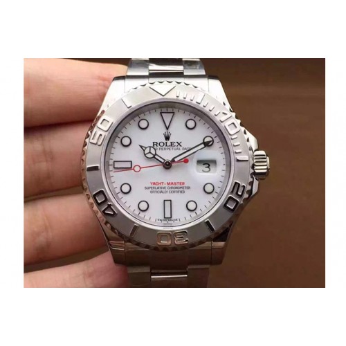 Rolex Yacht-Master 16622 Best Edition White Dial on New Clasp SS Bracelet SA3135