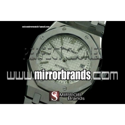 Luxury Audemars Piguet Royal Oak Jumbo Auto SS/SS White Swiss Eta 2824-2