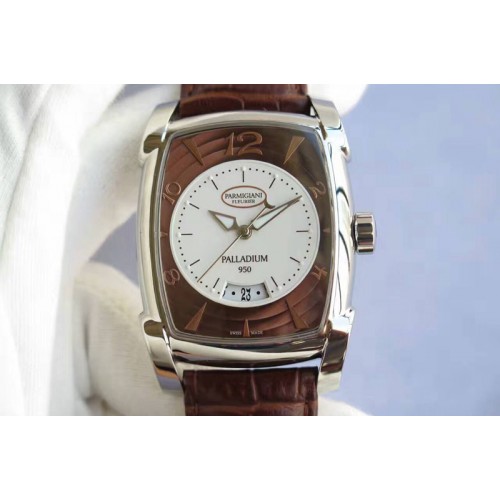 Parmigiani Fleurier Kalpa Grande Big Seconds Hand SS Brown Dial on Brown Leather Strap A331