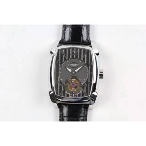 Parmigiani Fleurier Kalpa Grande Tourbillon SS Gray Dial on Black Leather Strap