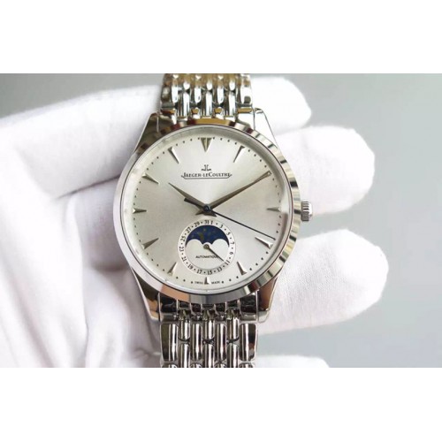 Jaeger LeCoultre Moonphase SS/SS White Dial Cal.925