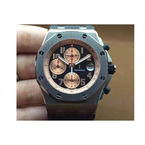 Audemars Piguet Royal Oak Offshore JF Best Edition Titanium "Pride of Indonesia" on Gray Leather Strap A7750