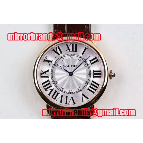 Ronde Louis Cartier RG/LE White Dial Auto Watches