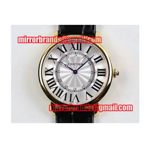 Ronde Louis Cartier YG/LE White Dial  Auto Watches