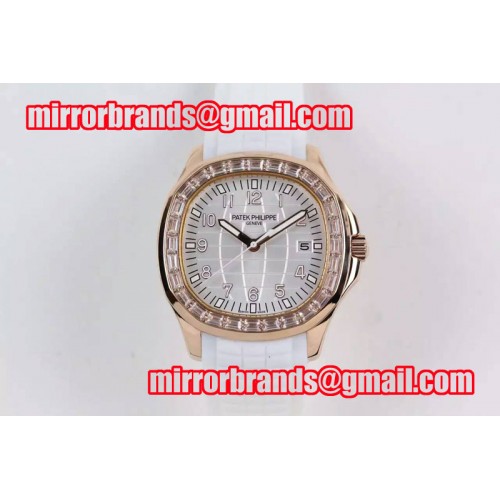 Patek Philippe Aquanaut 5167 RG/RU White Dial Cal.324 Mens Watches