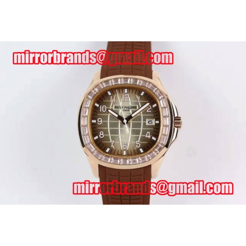 Patek Philippe Aquanaut 5167 RG/RU Brown Dial Cal.324 Mens Watches