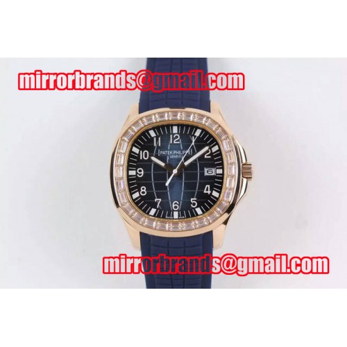 Patek Philippe Aquanaut 5167 RG/RU Blue Dial Cal.324 Mens Watches