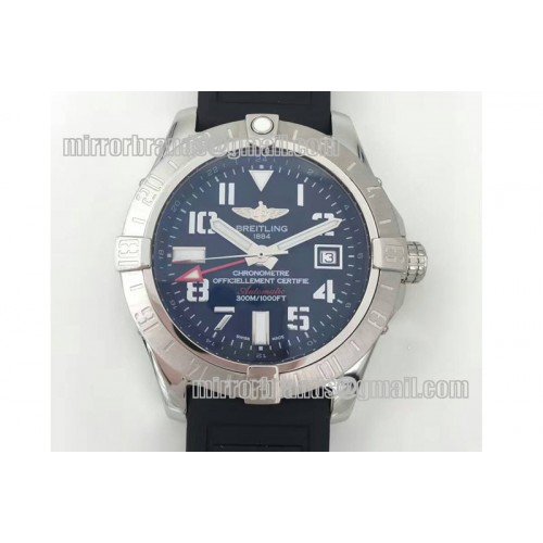 Breitling Avenger II GMT SS/RU Black Number A-2836