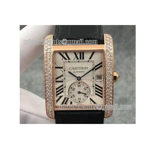 Cartier Tank MC 1904 RG/LE Diams White JF Asia 23J