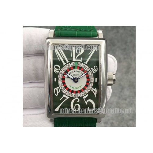 Franck Muller Long Island Vegas SS/LE Green Asia 2813