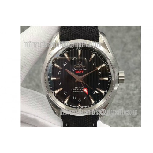 Omega Aqua Terra GMT SS/NY Black JHF A2824 Mod8500