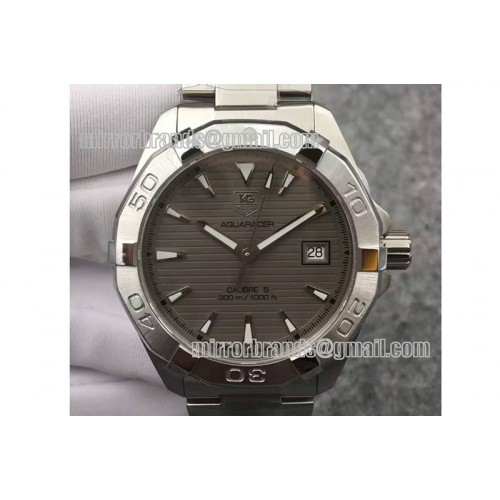 Tag Heuer AquaRacer Calibre 5 SS/SS Grey Asia 2824