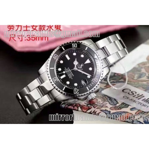 Rolex Submariner 116610 LN Black Ceramic Ladies 35mm Watches