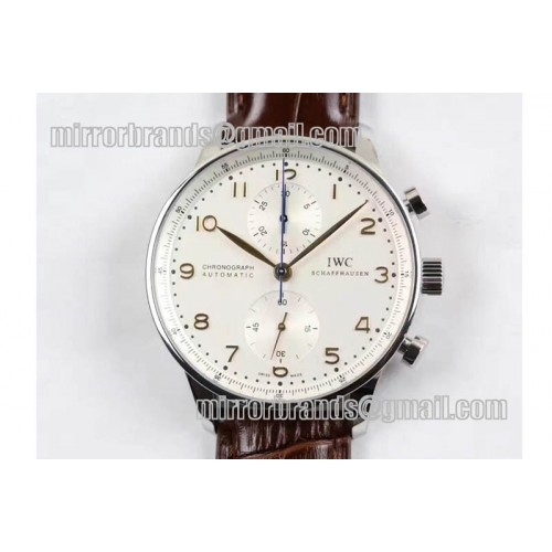 IWC Portuguese Chrono SS/LE White/Gold ZF A-7750