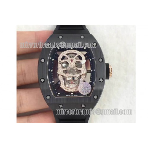 Richard Mille RM052 Diamond Skull Tourb CER/RU MY9015 Mod Richard Mille RM052 Diamond Skull Tourb CER/RU MY9015 Mod