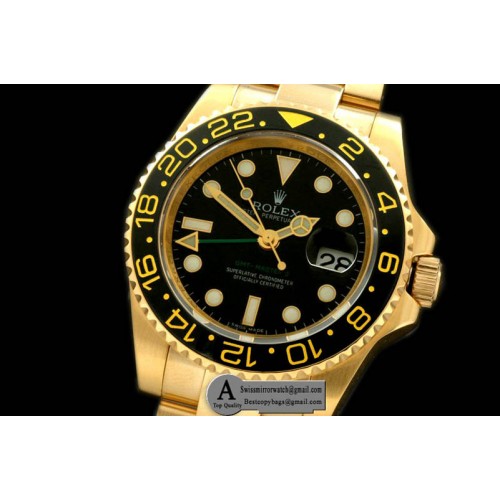 Rolex 116718 GMT Master Yellow Gold/Yellow Gold 2008 GMT Black Asian 2813 Replica Watches Rolex 116718 GMT Master Yellow Gold/Yellow Gold 2008 GMT Black Asian 2813 Replica Watches