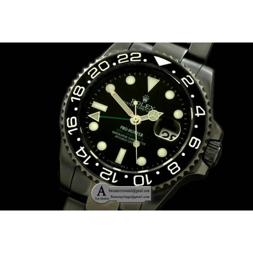 Rolex Pro Hunter GMT PVD PVD Swiss 2836 Replica Watches