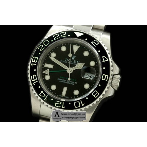 Rolex 116710 GMT Master SS SS 2008 GMT Black Asian 2836 Replica Watches Rolex 116710 GMT Master SS SS 2008 GMT Black Asian 2836 Replica Watches