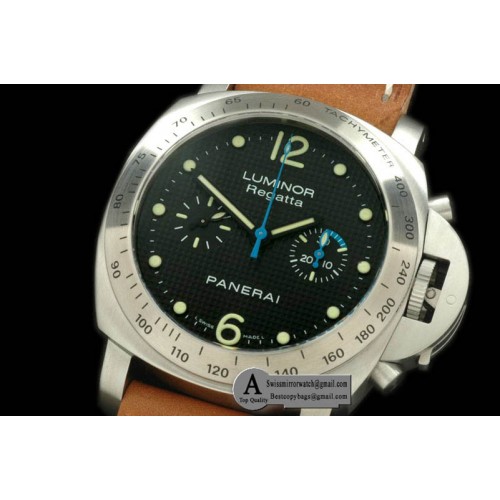 Panerai PN308 Regetta Chrono SS Leather A-7750 Replica Watches